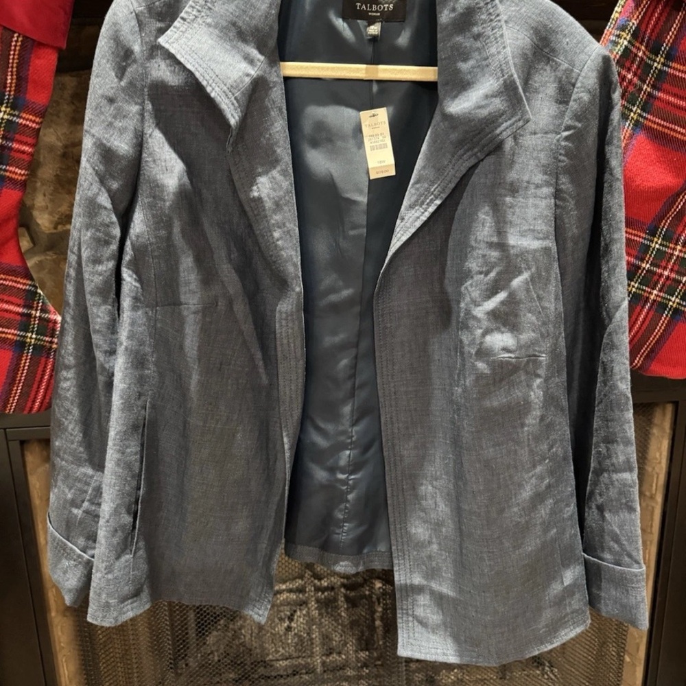 Talbots Charcoal Jacket, size 18W, brand new tags